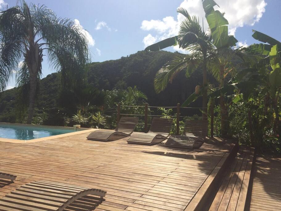 La Charmante Villa Coco Avec Magnifique Vue Mer Le Marin Exteriér fotografie